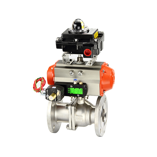 气动法兰球阀(台体)