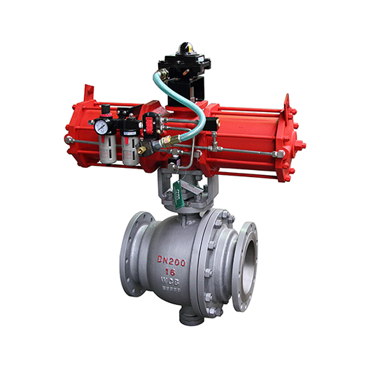 气动大口径固定球阀