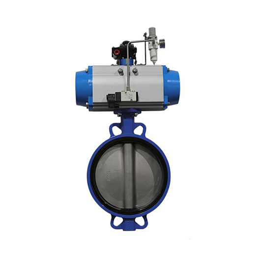 气动对夹衬胶蝶阀(台...